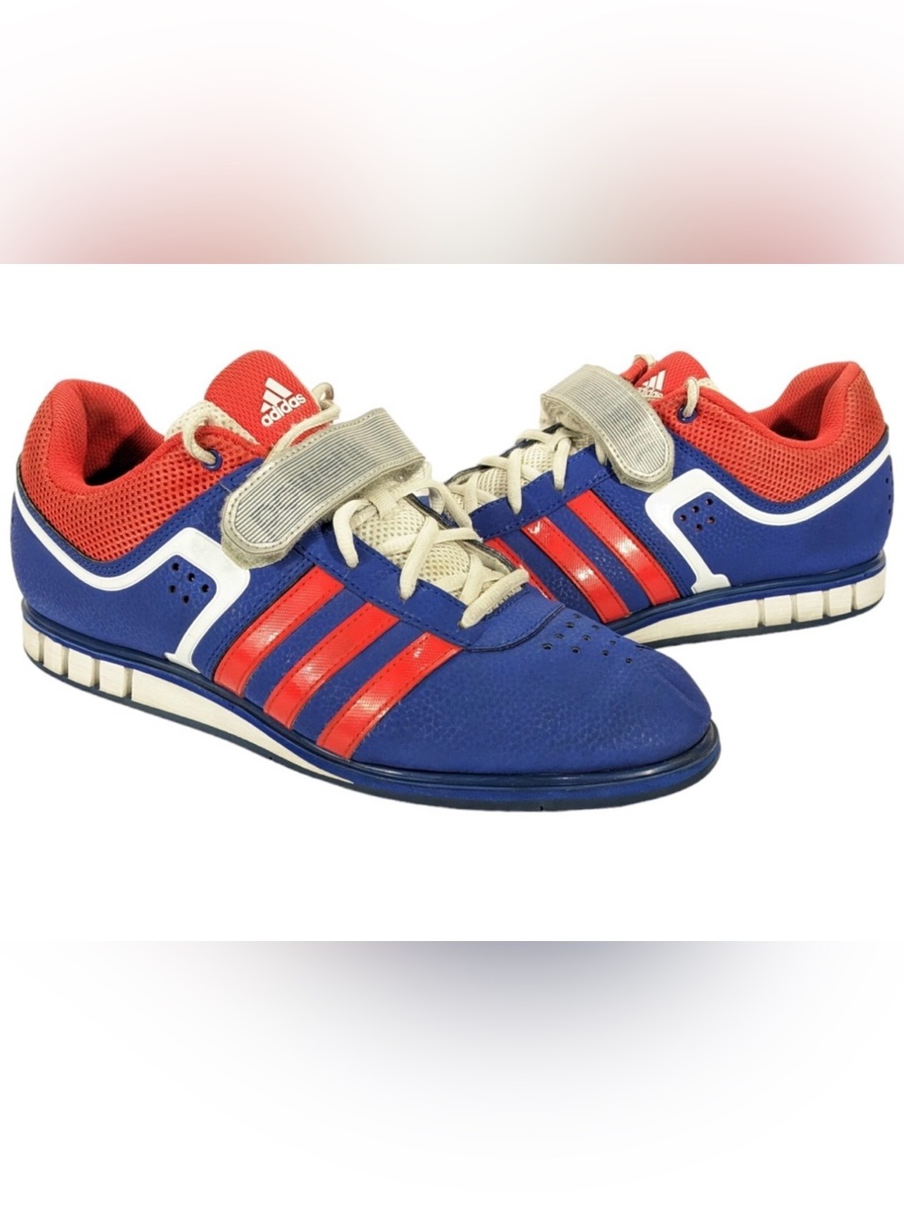 Adidas Powerlift 2.0 Shoes SG96435 Blue Red Stripes
